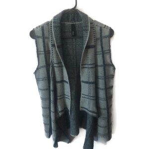 Elan Womens Sweater/shrug Tan/black Sz Med